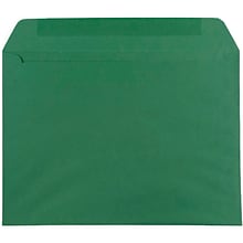 JAM Paper Booklet Envelope, 9 x 12, Dark Green, 50/Pack (263915982I)