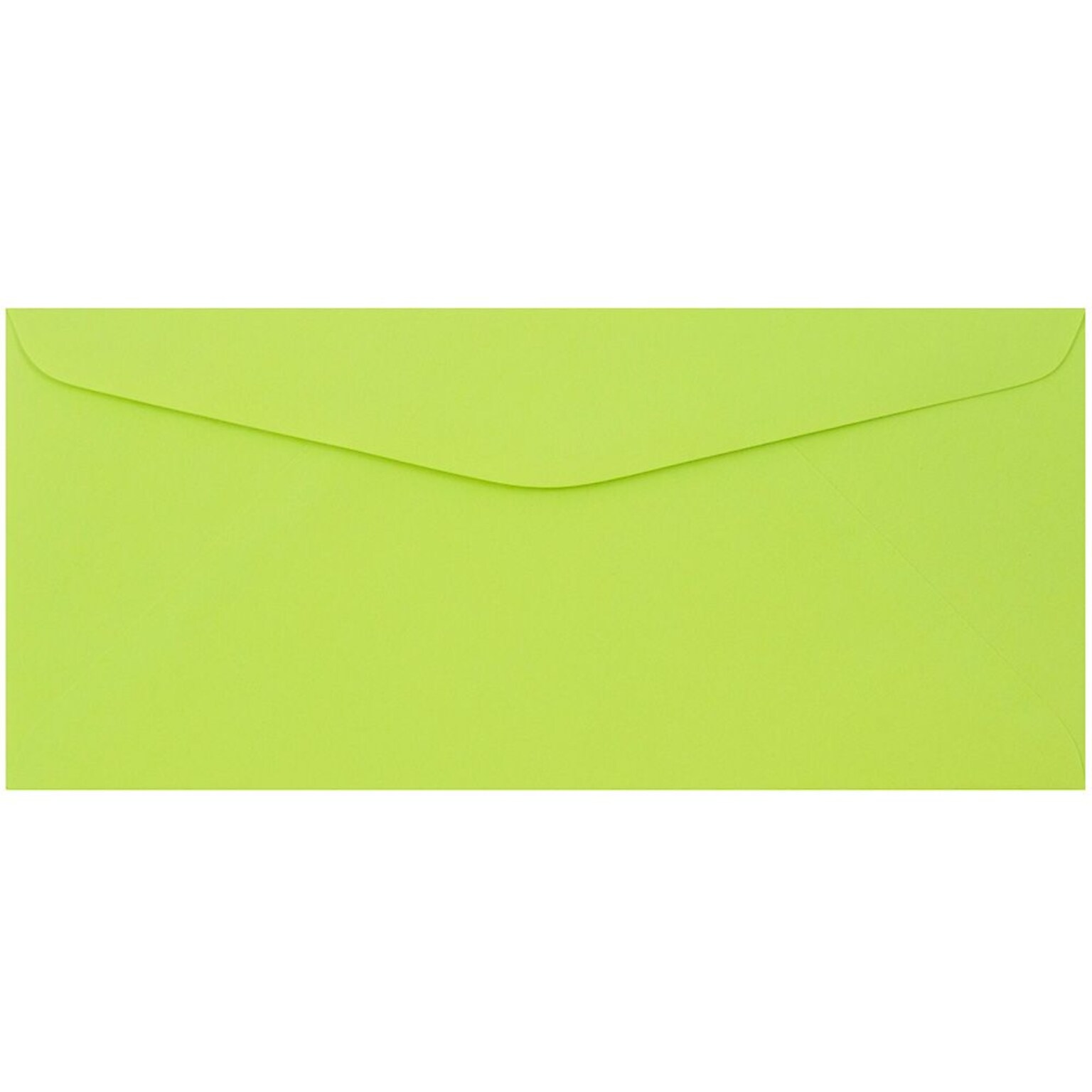 JAM Paper #9 Business Envelope, 3 7/8 x 8 7/8, Ultra Lime Green, 50/Pack (1532898I)