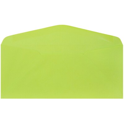 JAM Paper #9 Business Envelope, 3 7/8 x 8 7/8, Ultra Lime Green, 50/Pack (1532898I)