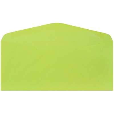 JAM Paper #9 Business Envelope, 3 7/8 x 8 7/8, Ultra Lime Green, 50/Pack (1532898I)