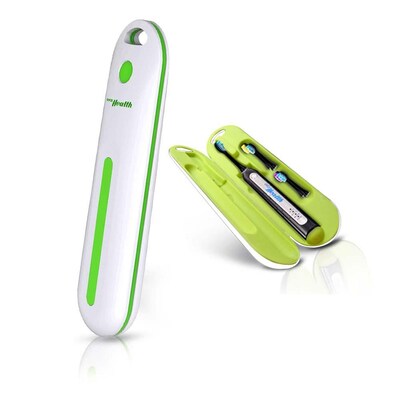 Pyle 93599398M Compact Electric Toothbrush Charger Travel Case, Universal USB Charging - White