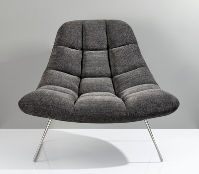 Adesso® Bartlett Fabric Chair, Dark Gray (GR2004-10)