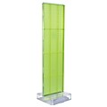 Two-Sided Pegboard Floor Display on Studio Base: Panel Size: 16W x 60H, Green (700770-GRE)