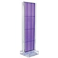 Azar Two-Sided Pegboard Floor Display, 16W x 60H, Purple (700778-PUR)