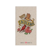 Undated TF Publishing Indiana 3.5 x 6.5 Paperboard Phone/Address Book, Multicolor, Each (99-INDYAB