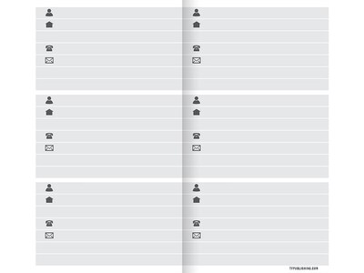 Undated TF Publishing Michigan 3.5" x 6.5" Paperboard Phone/Address Book, Multicolor, Each (99-MICHAB)