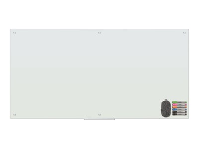 U Brands Glass Dry-Erase Whiteboard, 6 x 3 (3973U00-01)