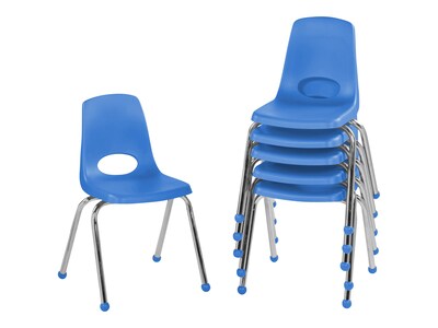 Factory Direct Partners Plastic School Chair, Blue (10363-BL)