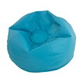 SoftScape Classic Faux Leather Bean Bag Chair, Teal (10478-TL)