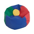 SoftScape Classic Faux Leather Bean Bag Chair, Multicolor (10478-AS)