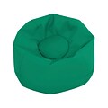 SoftScape Classic Junior Faux Leather Bean Bag Chair, Green (10477-GN)