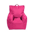 Factory Direct Partners Cali Fabric Bean Bag Chair, Raspberry (10483-RS)