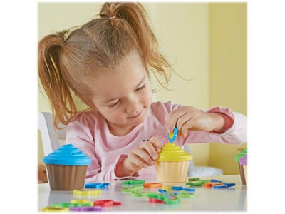 Learning Resources ABC Party Toppers, Assorted Colors, 64 Pieces/Set (LER6804)
