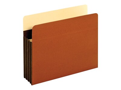 Tyvek Heavy Duty Reinforced File Pockets, 3.5 Expansion, Letter Size, Brown, 10/Box (C1524EHD-10)