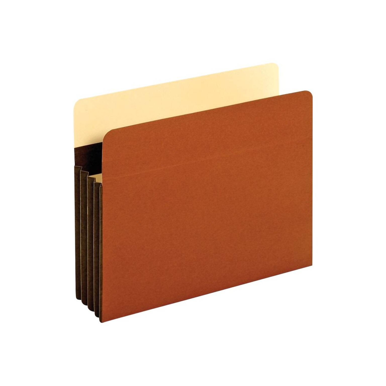 Pendaflex Heavy Duty Reinforced File Pockets, 3.5 Expansion, Letter Size, Redrope, Brown, 10/Box (C1524EHD-10)