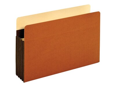 Tyvek Heavy Duty Reinforced File Pockets, 3.5 Expansion, Legal Size, Brown, 10/Box (C1526EHD-10)