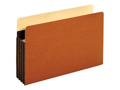 Tyvek Heavy Duty Reinforced File Pockets, 3.5 Expansion, Legal Size, Brown, 10/Box (C1526EHD-10)