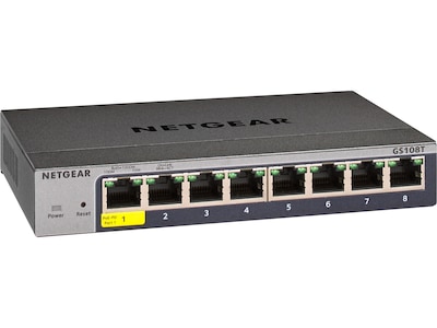 Netgear Smart Managed Pro 8-Port Gigabit Ethernet Smart Switch (GS108T-300NAS)