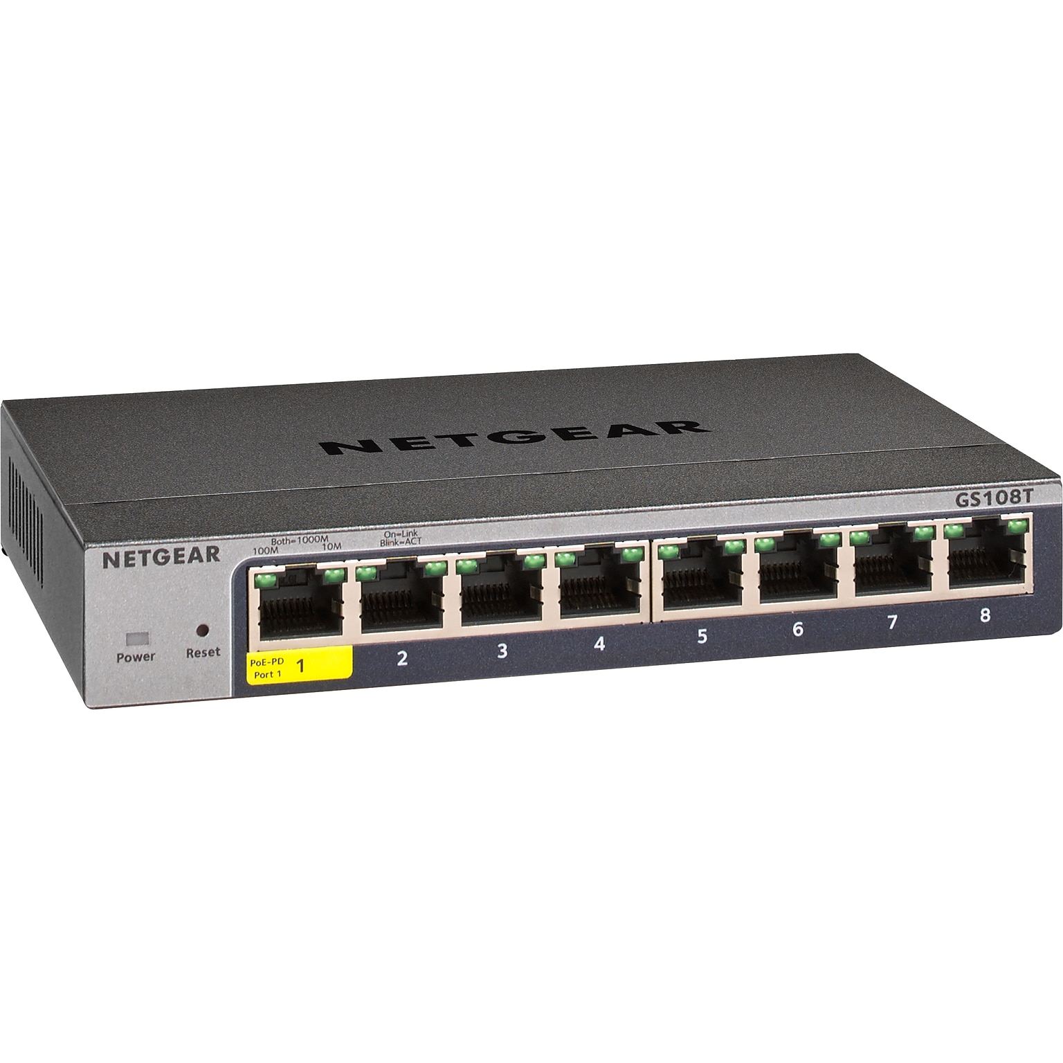 Netgear Smart Managed Pro 8-Port Gigabit Ethernet Smart Switch (GS108T-300NAS)