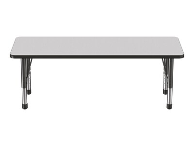 Factory Direct Partners Activity 60 Rectangular Table Gray/Black (10013-GYBK)
