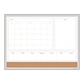 U Brands 4N1 Magnetic Cork & Dry-Erase Calendar Whiteboard, Aluminum Frame, 2 x 1.5 (3890U00-01)