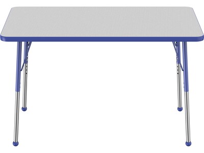Factory Direct Partners Activity 48 Rectangular Laminate Table Gray/Blue (10020-GYBL)