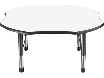 Factory Direct Partners Activity 48 Clover Laminate Table Black (10235-DEBK)