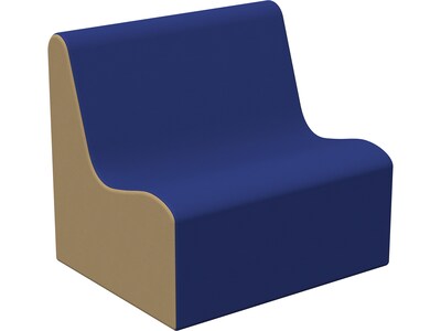 SoftScape Wave Foam Sofa Chair, Blue/Sand (10463-BLSD)