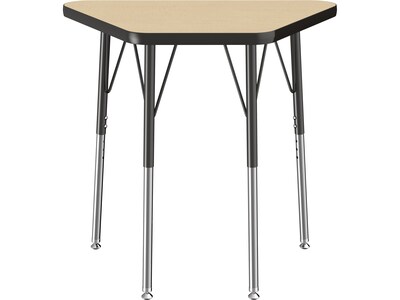 Factory Direct Partners Activity 30 Trapezoid Table Maple/Black (10063-MPBK)