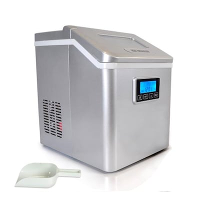 Nutrichef PICEM70 Digital Countertop Ice Cube Maker with Direct Water Tapping 4.0 lbs.
