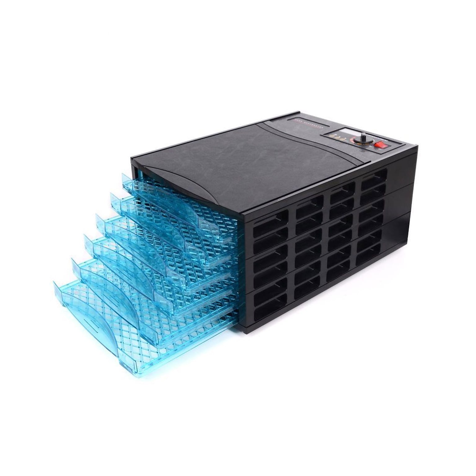 Nutrichef Large Capacity Electric Countertop Food Dehydrator, Black (PKFD23)