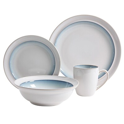 Gibson Elite Lawson 16 Piece Dinnerware Set, Teal 93597339M