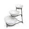Gibson Elite Gracious Dining 3 Tier Bowl Server Set with Metal Stand (93597323M)
