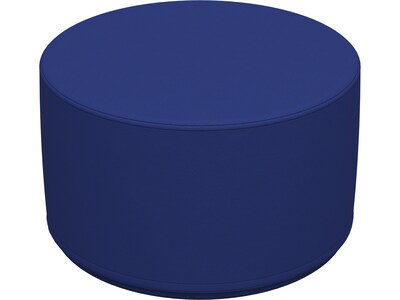 SoftScape Junior Polyurethane/Foam Ottoman Chair, Blue (10444-BL)