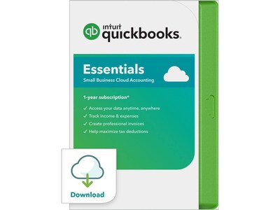 Intuit QuickBooks Online Essentials 2020 for 1 User, Windows, Mac, Android, IOS, Download (0607086)