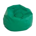 SoftScape Classic Faux Leather Bean Bag Chair, Green (10478-GN)