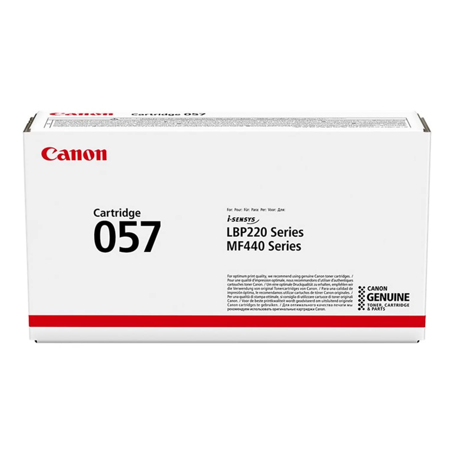 Canon 057 Black Standard Yield Toner Cartridge, Prints Up to 3,100 Pages (3009C001)