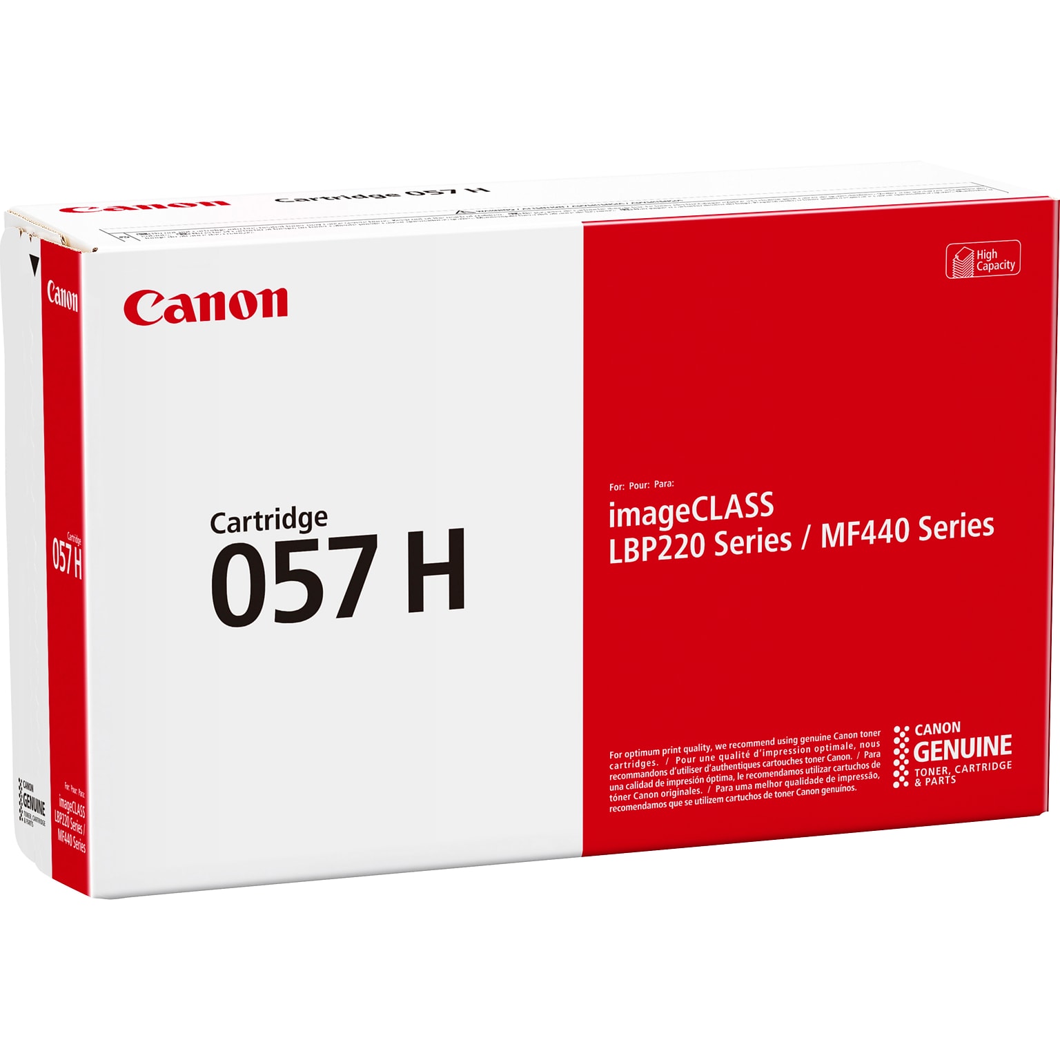 Canon 057H Black High Yield Toner Cartridge, Prints Up to 10,000 Pages (3010C001)