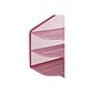 Mind Reader 5-Compartment Wire Mesh File Organizer, Pink (MESHBOX5-PNK)
