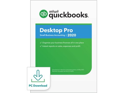 Intuit QuickBooks Desktop Pro 2020 for 1 User, Windows, Download (0607187)