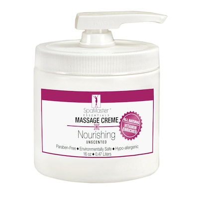 Master Massage Nourishing Massage Cream, Unscented, 16 oz. (11131)