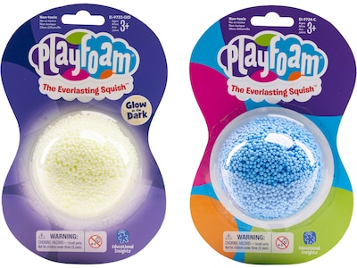 Playfoam Jumbo Pod Classic & Glow-in-the-Dark, Assorted Colors, 12/Set (9725)