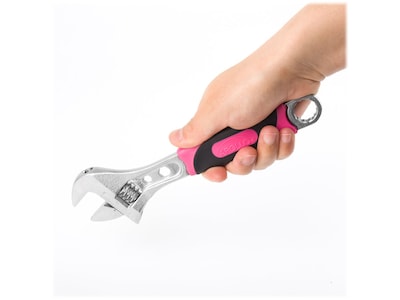 Apollo Tools Adjustable Wrenches, Pink, 2/Set (DT5007P)