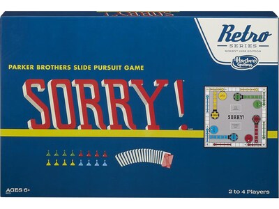 Hasbro Retro Series Sorry! 1958 Edition Board Game (B3218)