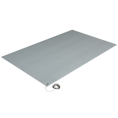 Crown Comfort-King Anti-Static Floor Mat, 36 x 120, Steel Gray (CWNZC0310GY)