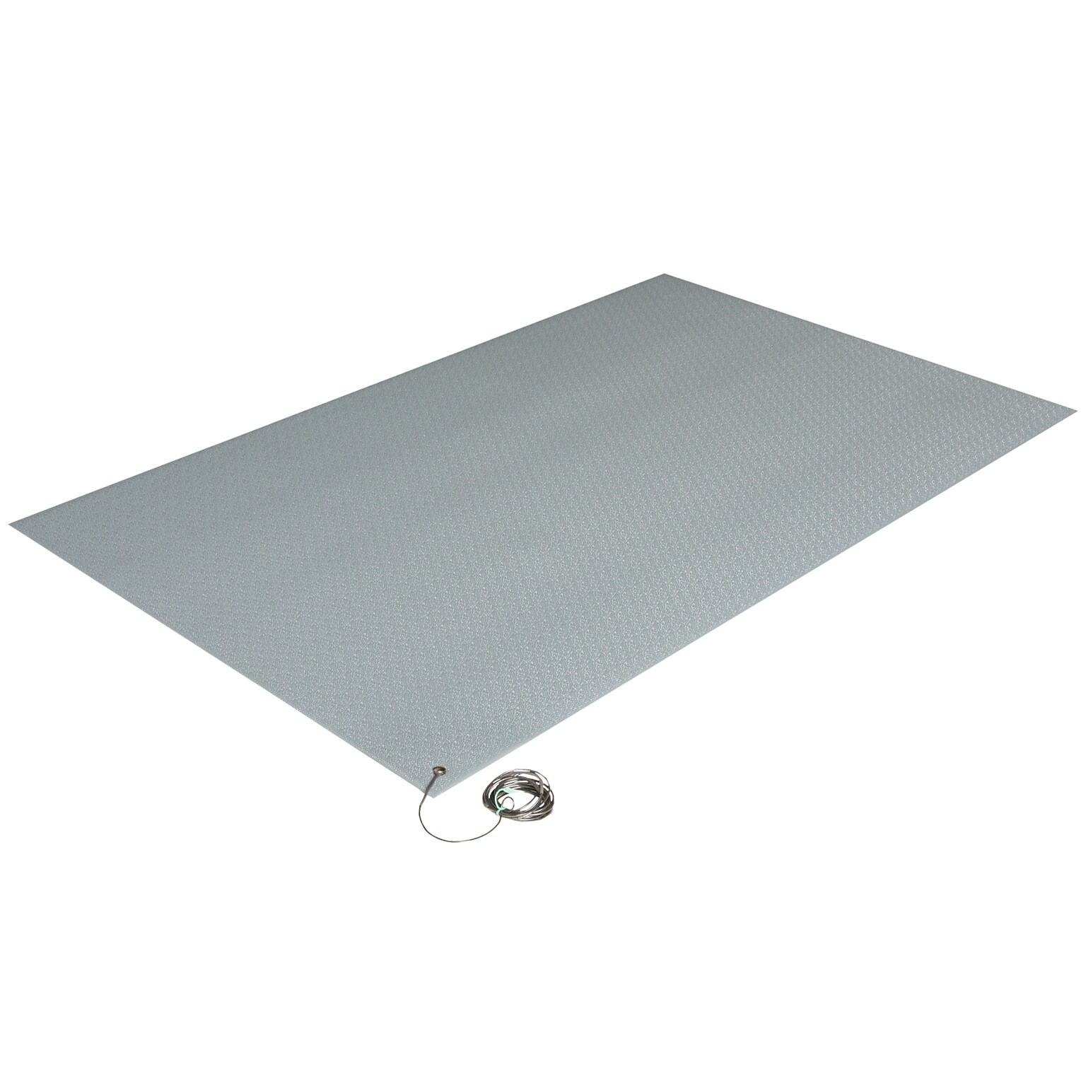 Crown Comfort-King Anti-Static Floor Mat, 24 x 36, Steel Gray (CWNZC0023GY)