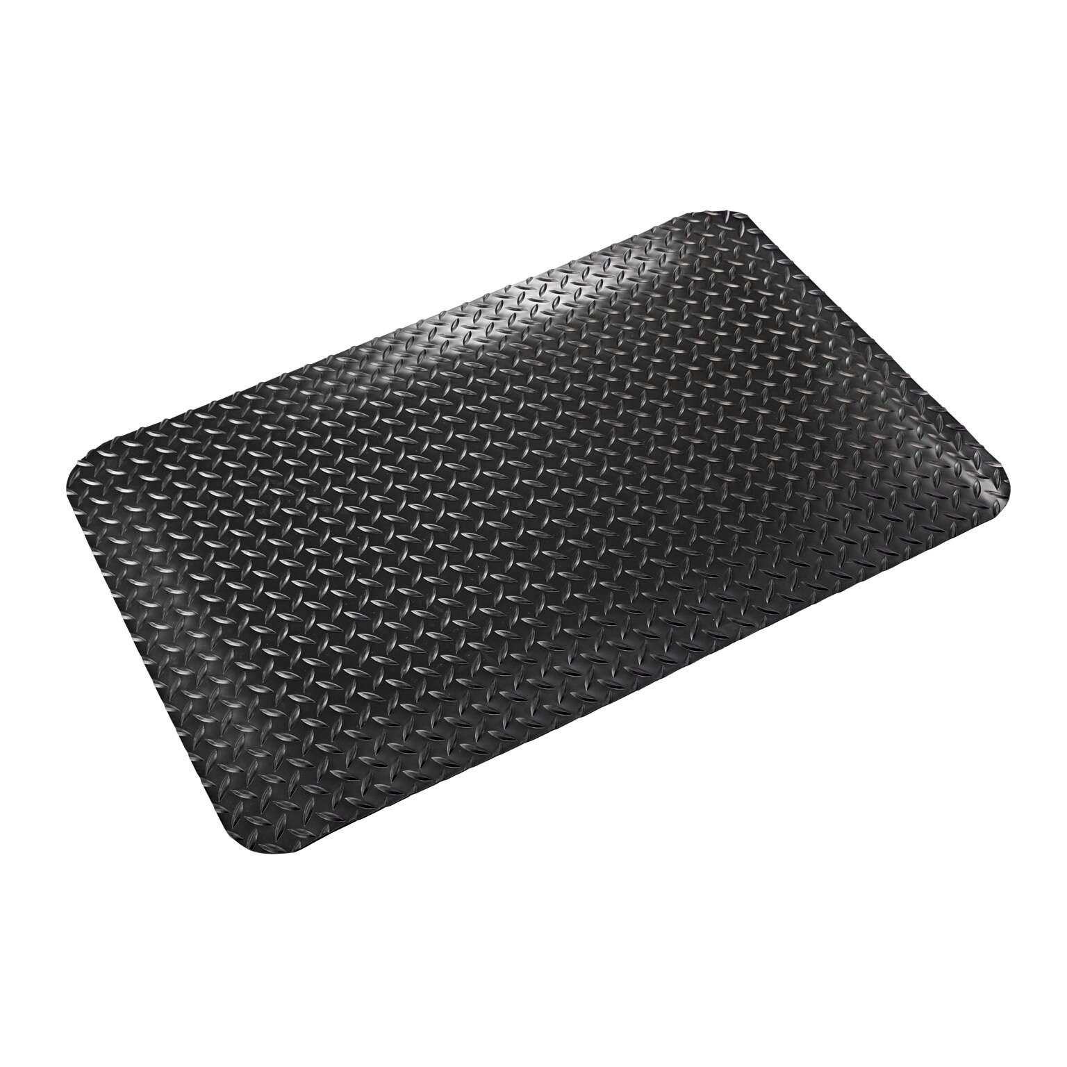 Crown Industrial Deck Plate Anti-Fatigue Floor Mat, 36 x 60, Black (CWNCD0035DB)