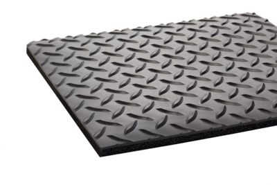 Crown Industrial Deck Plate Anti-Fatigue Floor Mat, 36" x 60", Black (CWNCD0035DB)