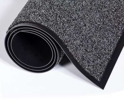 Crown Cross-Over Wiper/Scraper Floor Mat, 48" x 72", Gray (CWNCS0046GY)