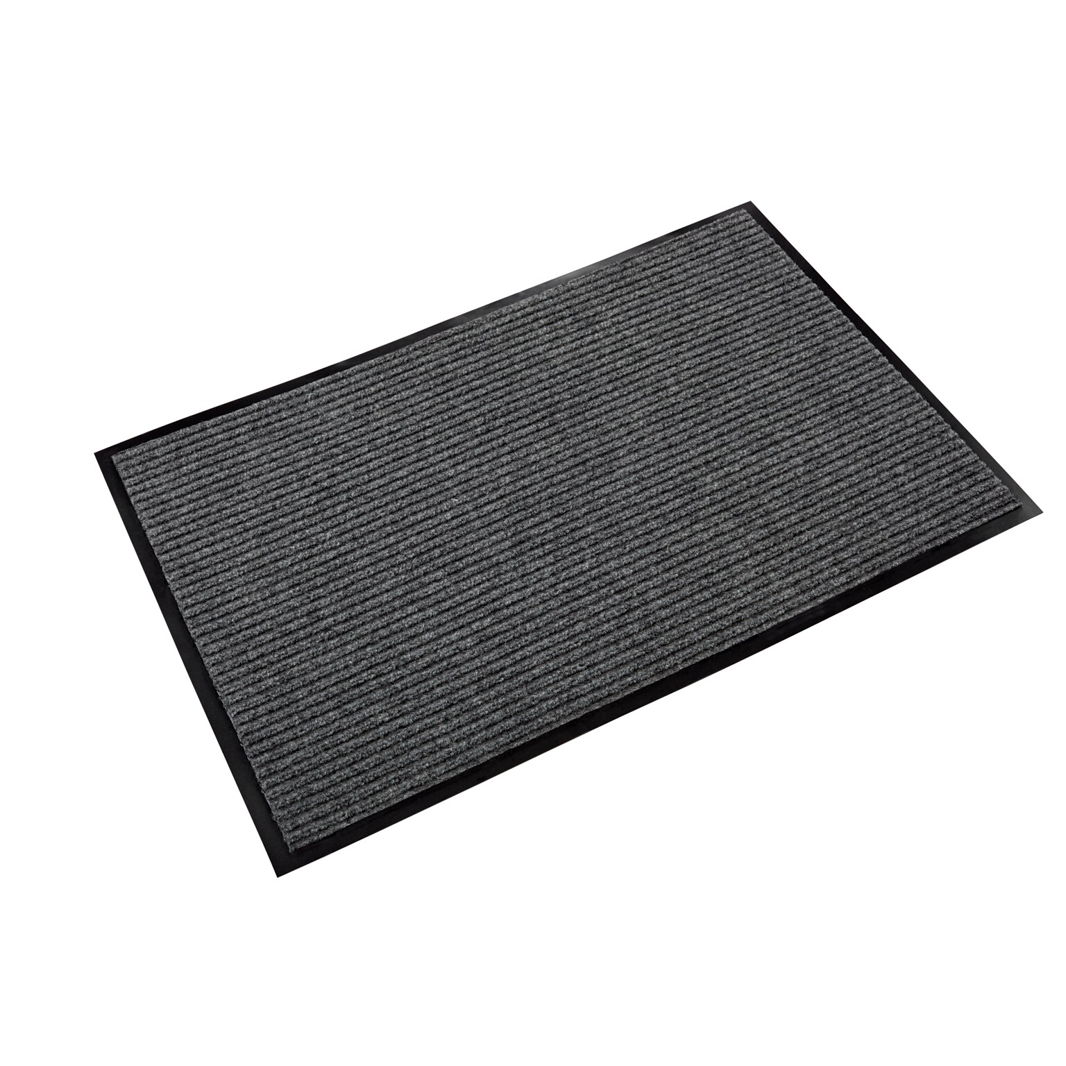 Crown Needle-Rib Wiper/Scraper Floor Mat, 36 x 60, Gray (CWNNR0035GY)